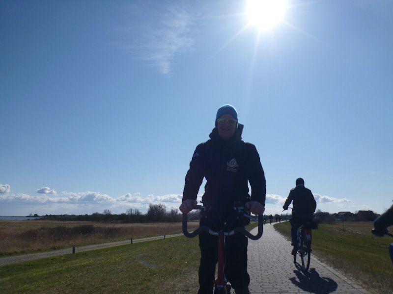 Wir erkunden Hiddensee mit unseren Bromptons.