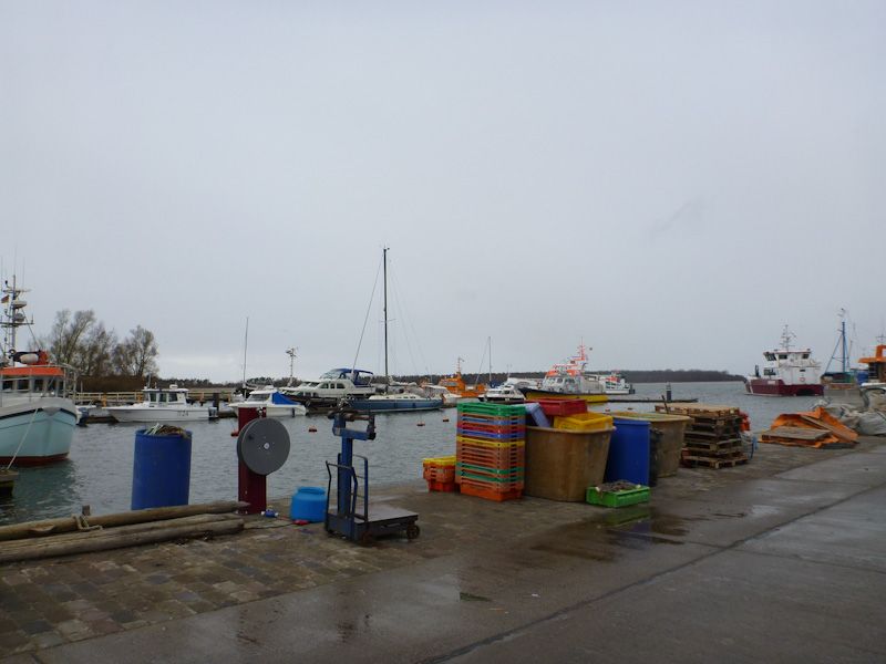 Kein einladendes Wetter in Barhöft.