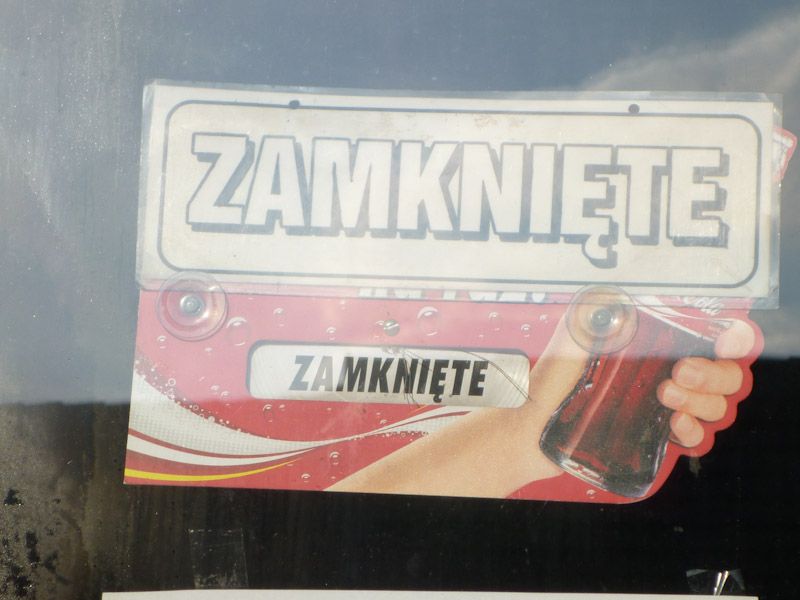 ... alles geschlossen...