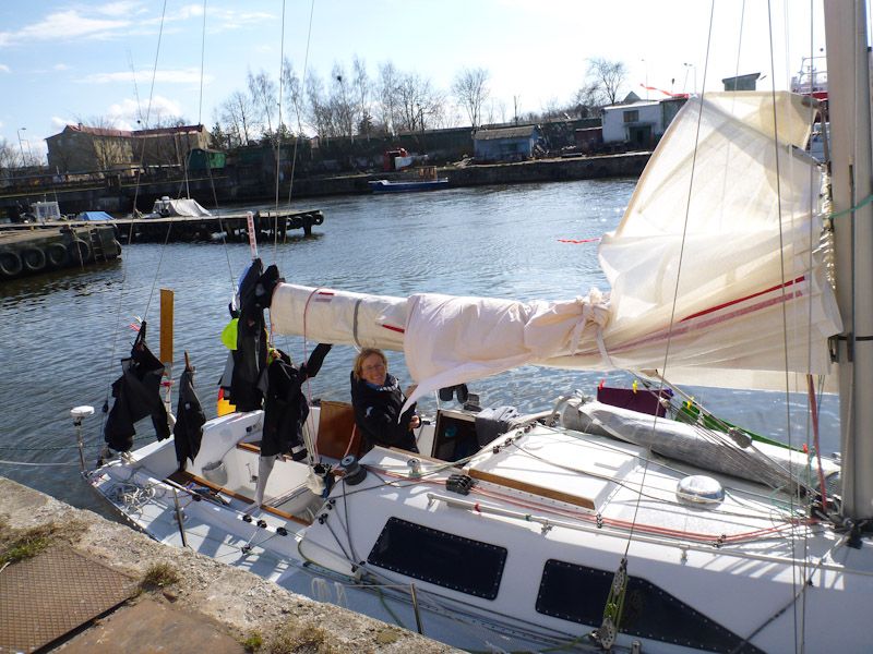 Trocknen der Ausrüstung.