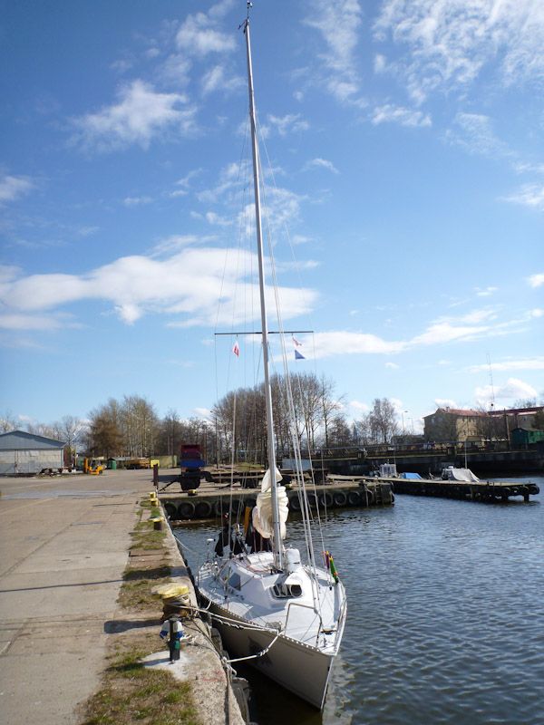 Liegeplatz an der Werft.