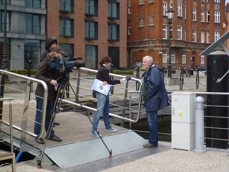 ...auch Krzystof wird interviewt.