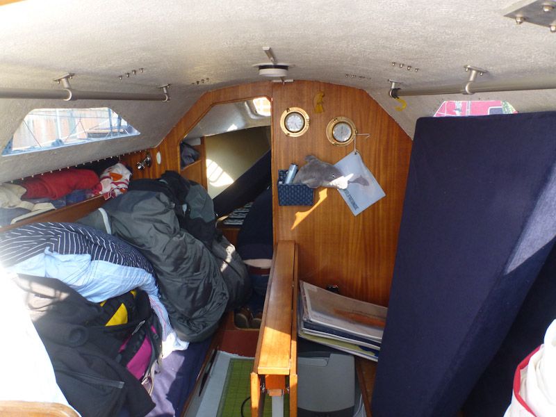 Wir räumen auf und legen alles trocken.