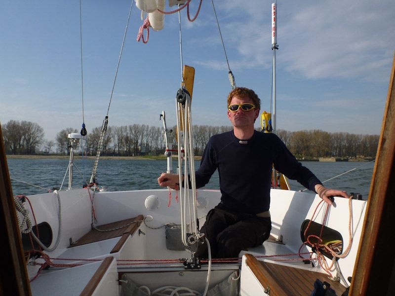 Jan nach dem Einklarieren in Baltijsk.