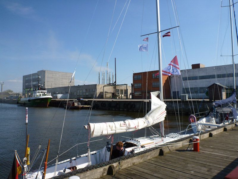 Fritsjen an seinem Liegeplatz.