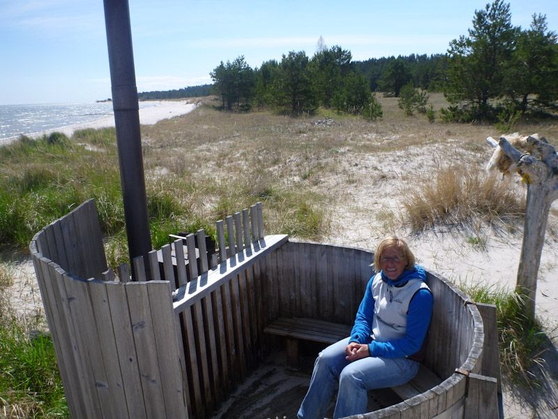 ...mit Whirlpool in den Dünen.