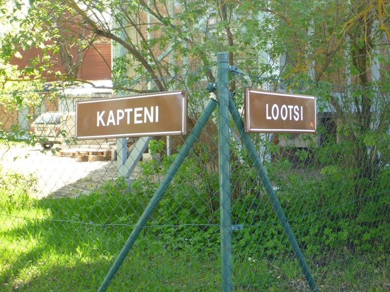 Auch maritime Straßennamen gibt es in Pärnu.