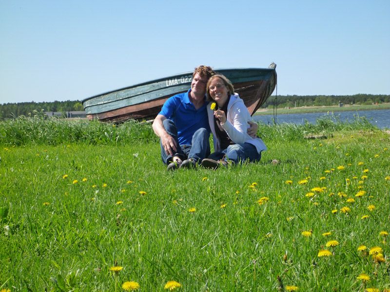 Wir genießen den Tag an Land.