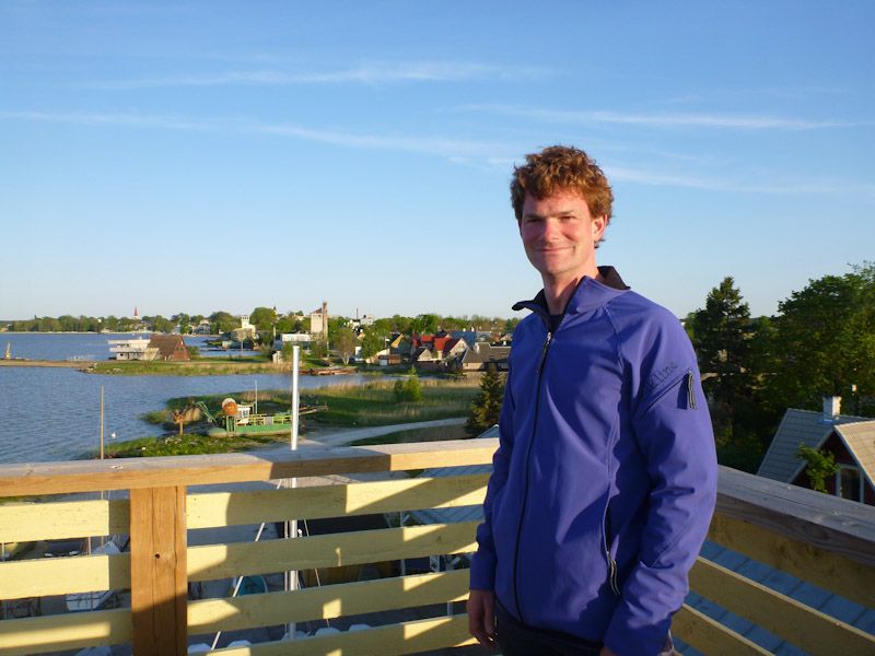 Jan genießt die letzten Sonnenstrahlen.