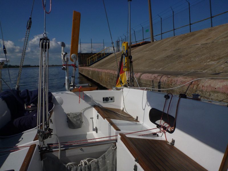 Er ist nicht ganz perfekt, der Liegeplatz...