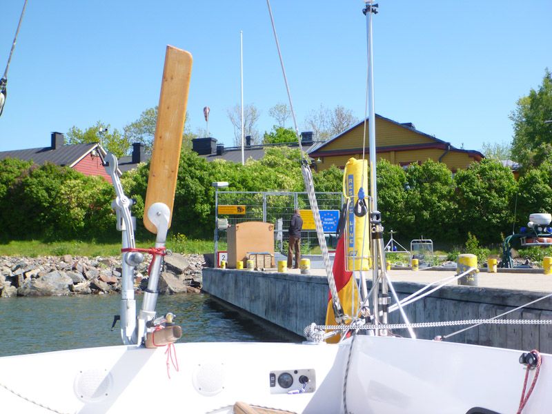 Wir laufen die Passkontrolle auf Soumenlinna an.