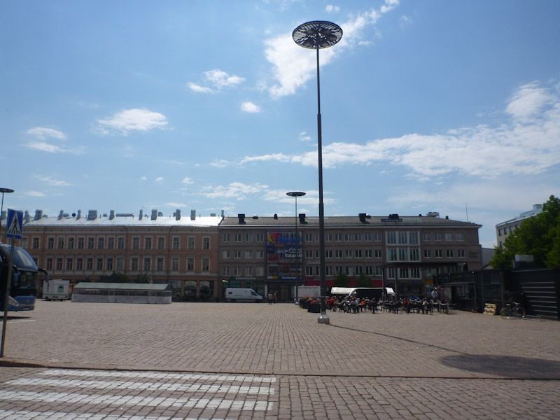 Der "Platz" in Kotka - hier scheint man sich zu treffen.