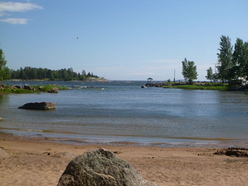 Wenn es wärmer wäre, könnte man hier gut schwimmen gehen.