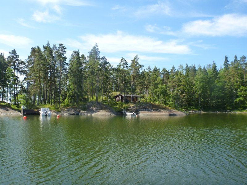 Sehr idyllisch ist die Bucht.