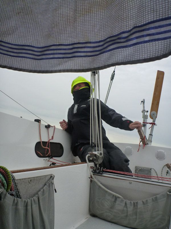 Die Überfahrt nach Helsinki ist nass.