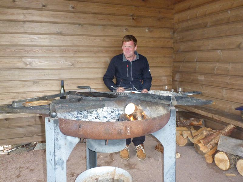 Unser Grillplatz Nr. 2 - als es schon regnete.