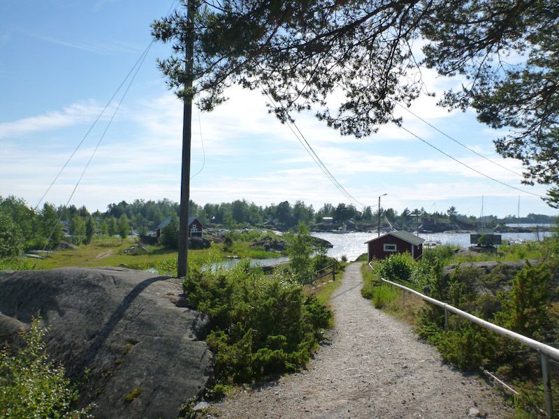 Der Blick vom Cafe auf den Hafen.