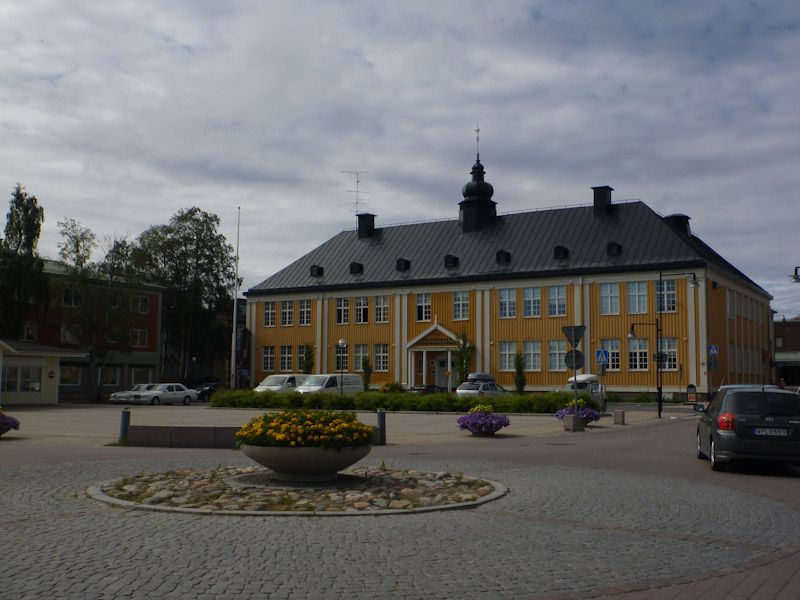 Wir sind in der City von Haparanda.