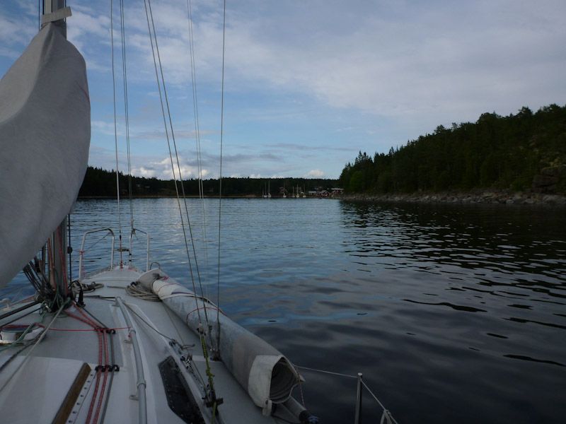 Wir laufen in Trysunda ein.