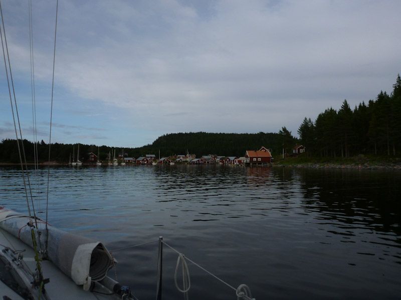 Das Fischerdorf kommt zum Vorschein.
