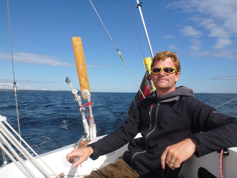 Wir segeln mal wieder bei Sonne! Wahnsinn!