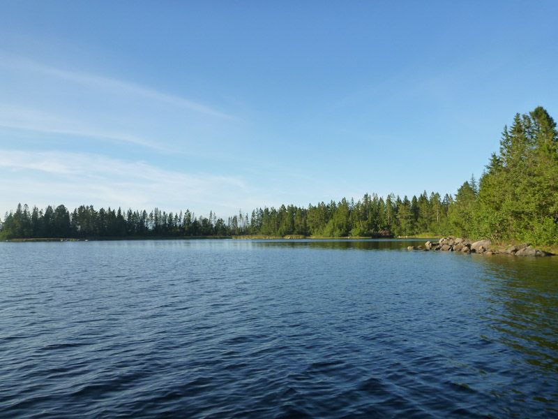 Hier wird es wieder deutlich flacher das Land.