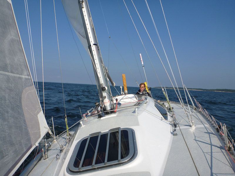 Die Sonne kommt noch einmal vorbei - ein toller Segeltag!