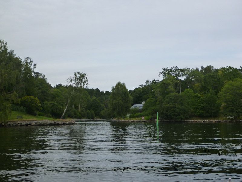 Das Fahrwasser ist an einigen Stellen...