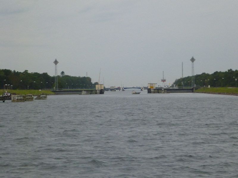 Wir fahren in den Falsterbokanal.