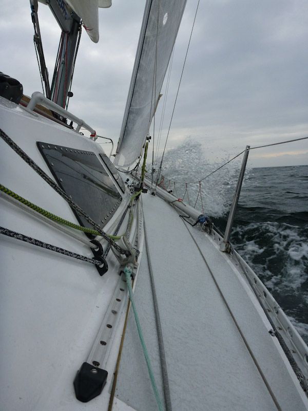 Ab und kann kommt mal eine kleine Welle über.