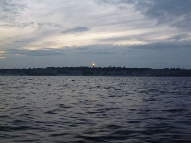 Der Leuchtturm von Stevns Klint.