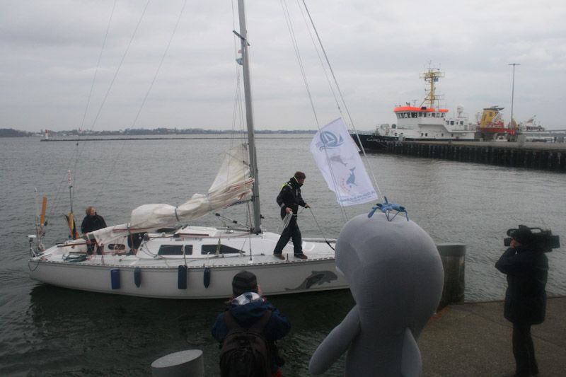 Die Presse empfängt uns...(Foto: J. Subklew/Deutsches Meeresmuseum).