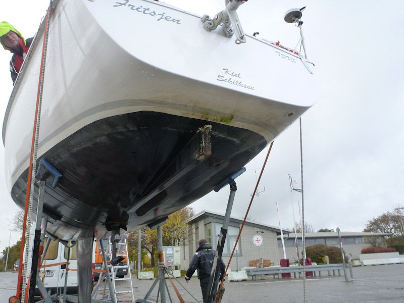 Fritsjen ohne Ruder - sieht komisch aus.