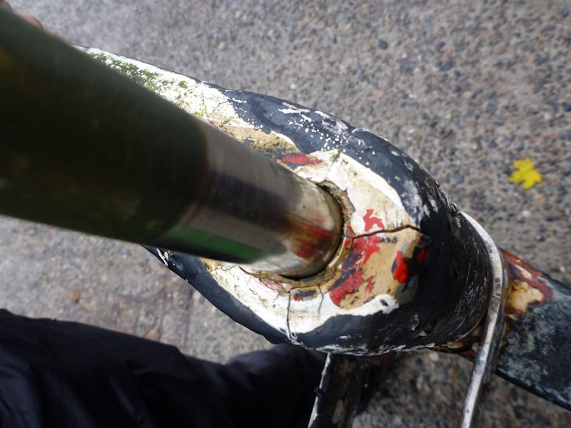 Aber besser ist es, wenn wir das Ruder austauschen....