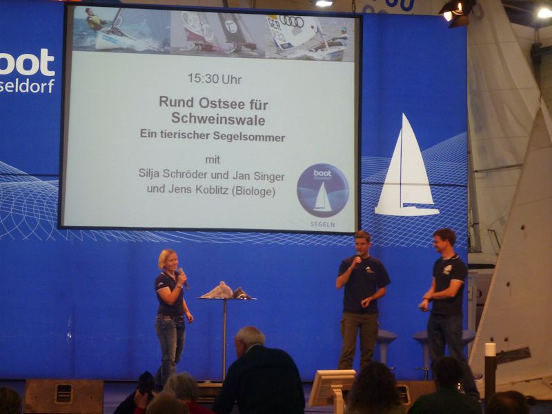 Und informieren über den Schweinswal.